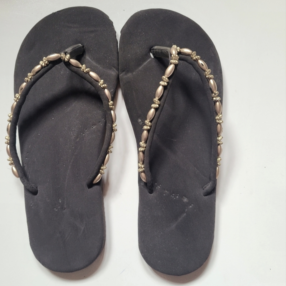 NWOT Elegant Beaded Sandals